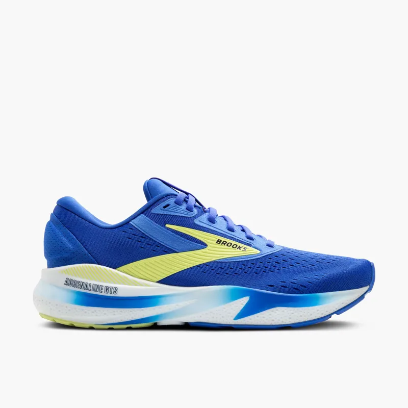 Brooks Adrenaline GTS 24 Wide Cobalt Neo Yellow Peacoat Men's