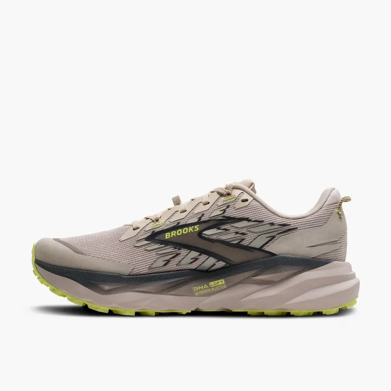 Brooks Cascadia 19 Chateau Ebony Sunny Lime Men's-1