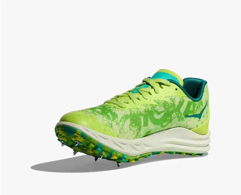Hoka Crescendo XC Spike Lettuce Electric Lime Unisex-2