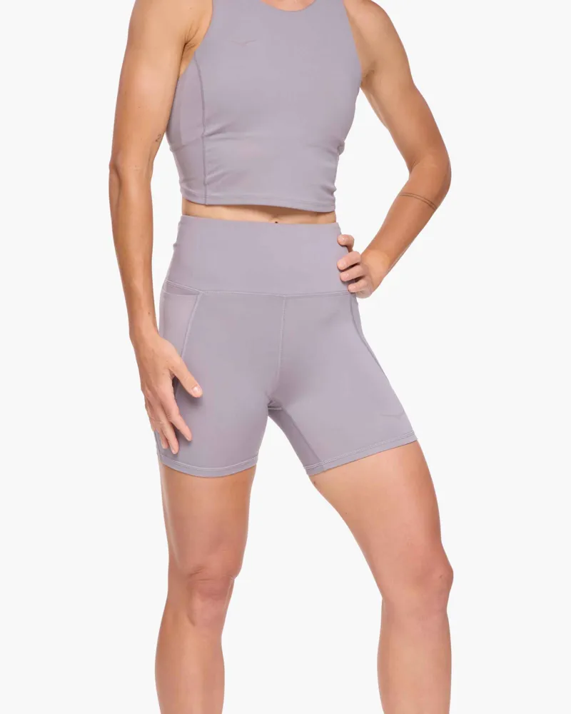 Hoka Elaro 5 Bike Short Astral Grey Women's