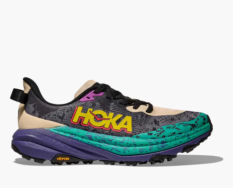 Hoka Speedgoat 6 Oatmeal Mountain Iris Women's