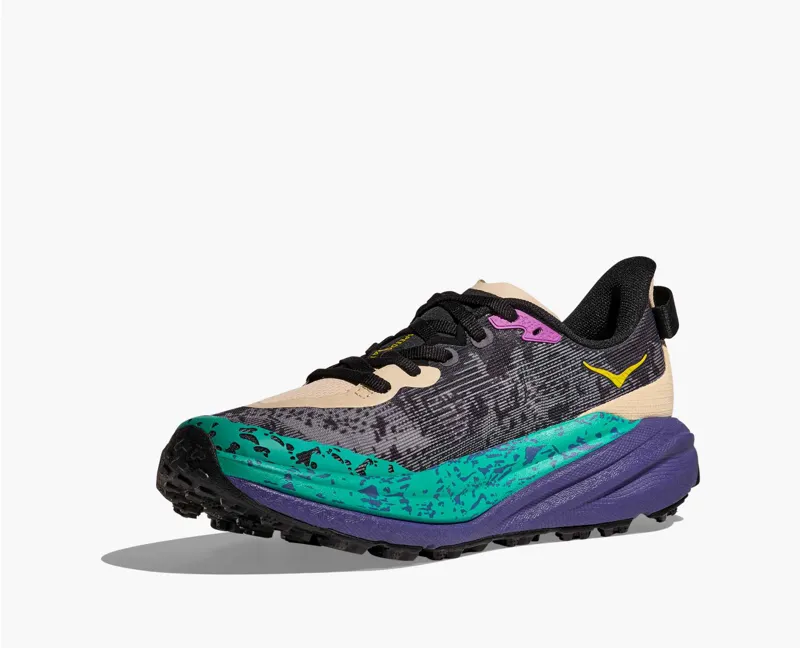 Hoka Speedgoat 6 Oatmeal Mountain Iris Women's-2