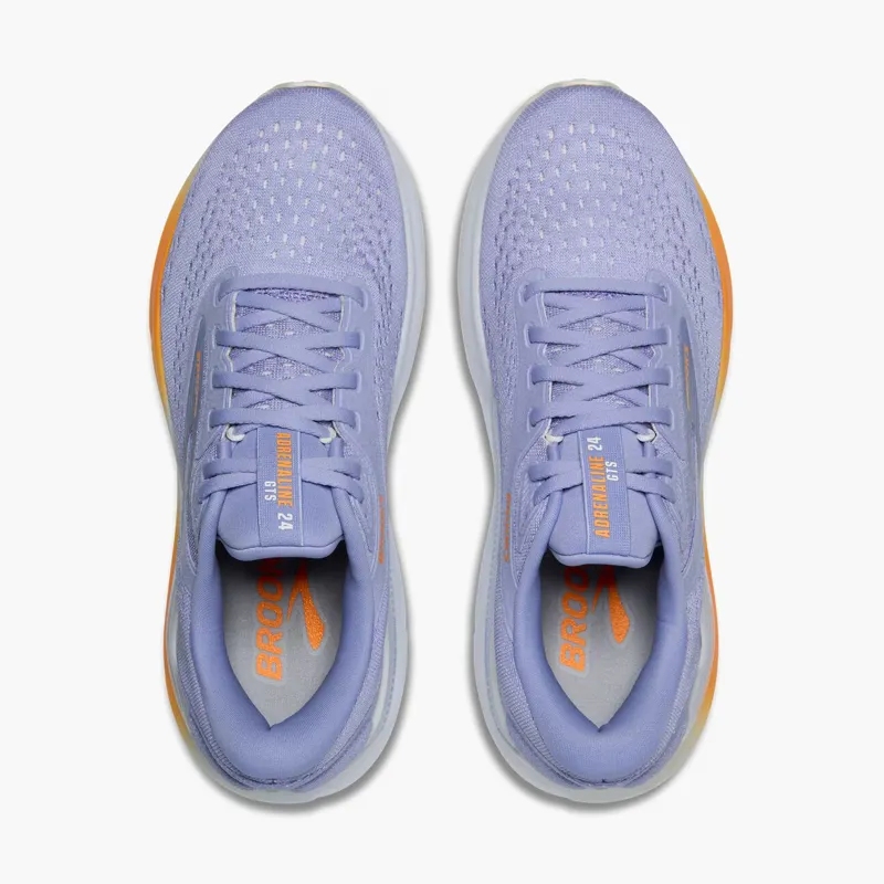 Brooks Adrenaline GTS 24 Blue Heron White Orange Women's-2