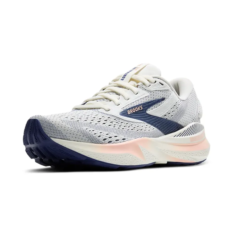 Brooks Adrenaline GTS 24 Grey Blue Ribbon Peach Women's-2