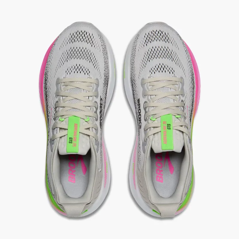 Brooks Adrenaline GTS 25 Oyster Pink Green Women's-2