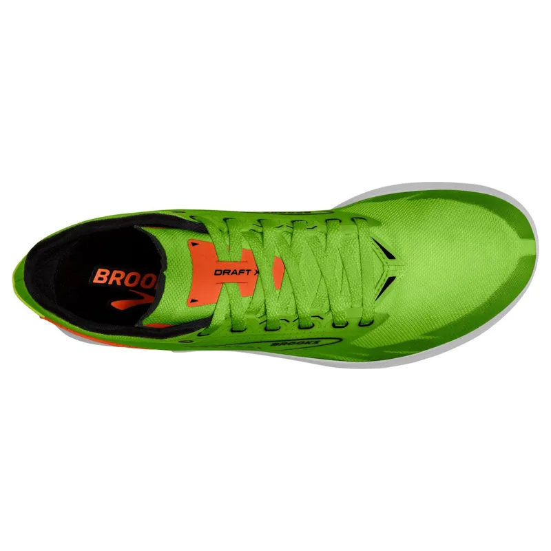 Brooks Draft XC Spike Green Gecko Red Orange White Unisex-4