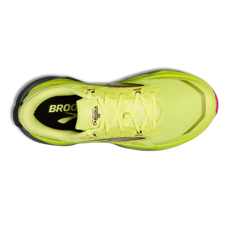 Brooks Cascadia 19 Sunny Lime Black Magenta Women's-3