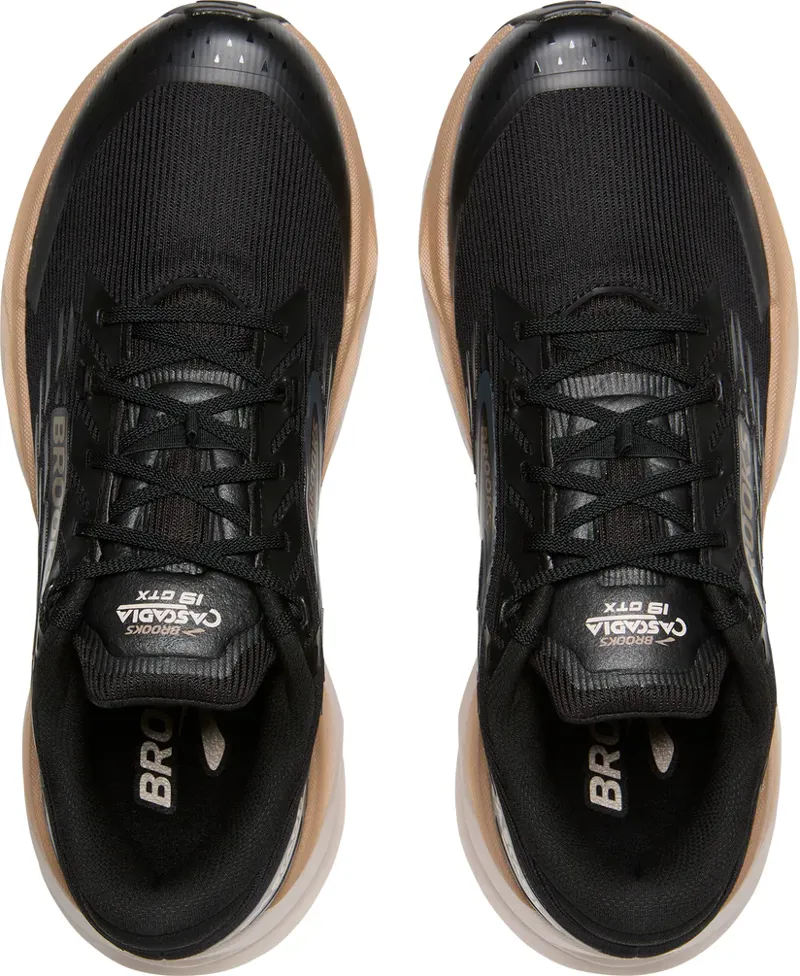 Brooks Cascadia 19 GTX Black Ebony Chateau Grey Men's-3