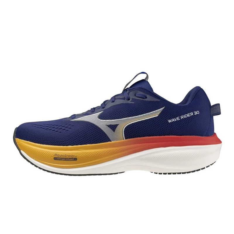 Mizuno Wave Rider 30 Beacon Blue White Artisan's Go Men's-1