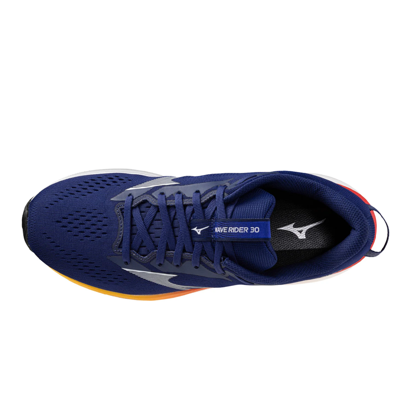 Mizuno Wave Rider 30 Beacon Blue White Artisan's Go Men's-4