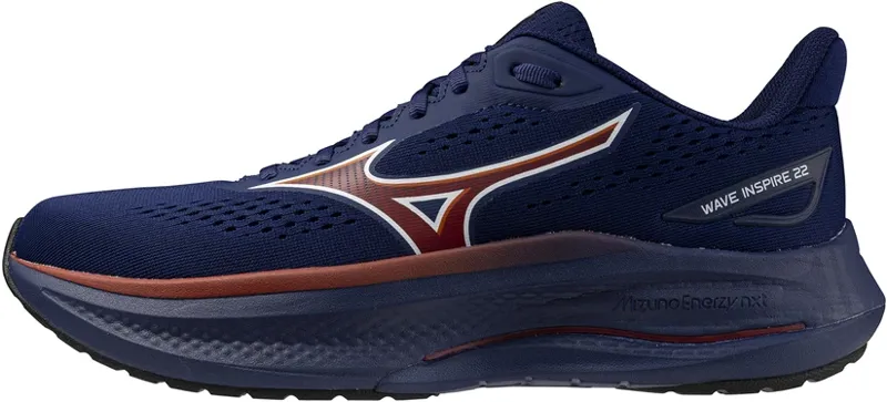 Mizuno Wave Inspire 22 Beacon Blue Tomato Puree Firecracker Men's-1