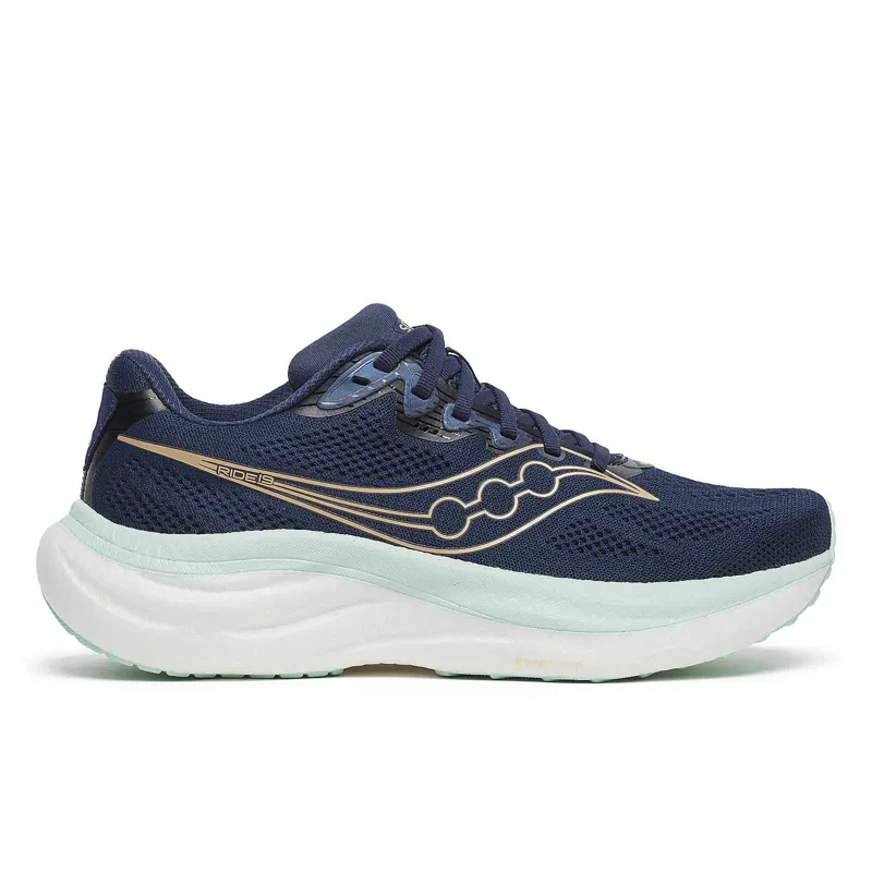Saucony Ride 19 Navy Aqua Women's