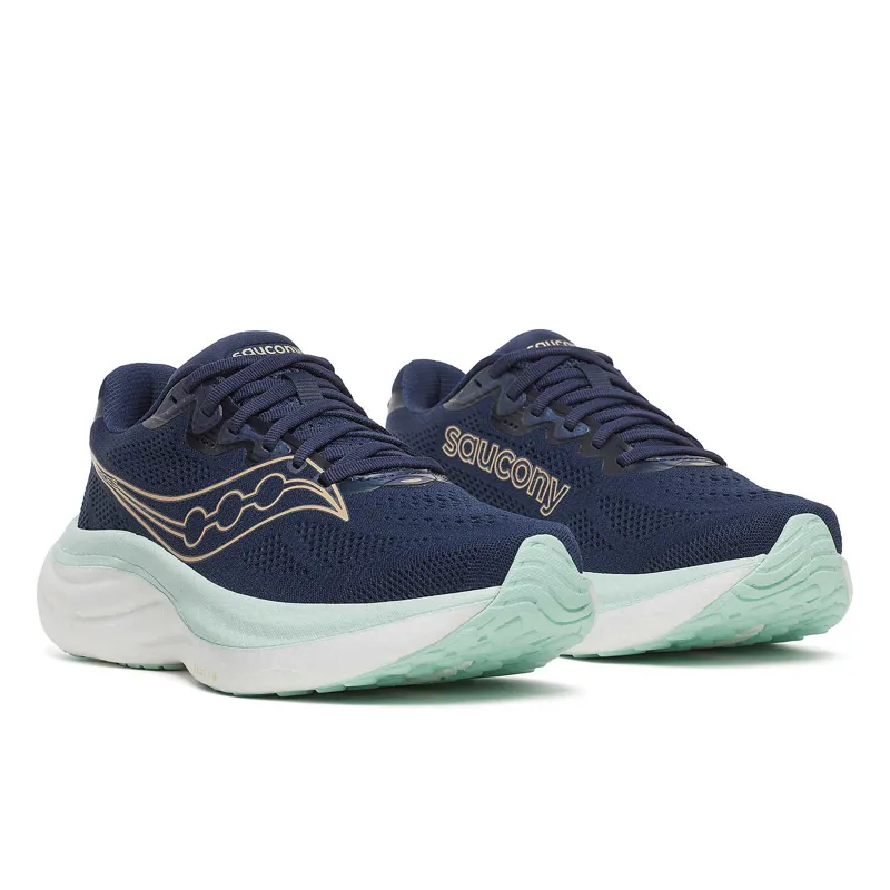 Saucony Ride 19 Navy Aqua Women's-1