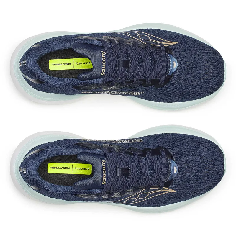 Saucony Ride 19 Navy Aqua Women's-4