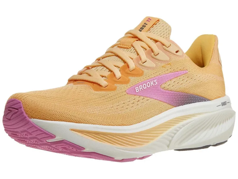 Brooks Ghost 17 Apricot Grey Pink Women's-2